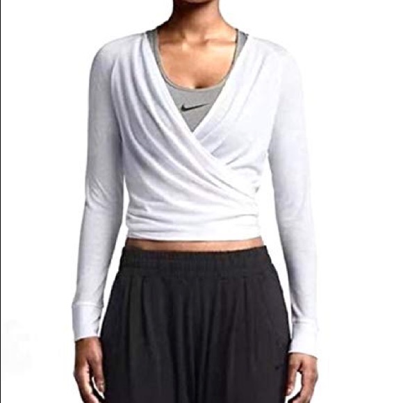 nike studio wrap top
